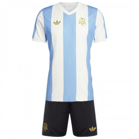 Fotbalový Komplet Argentina Anniversary Dětské 2024 Krátký Rukáv (+ trenýrky)